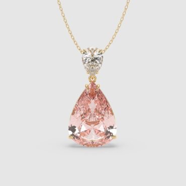 Mesmerizing Morganite Pear Pendant