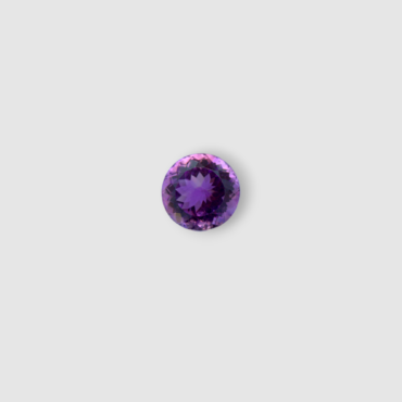 Certified Natural Purple Amethyst Round