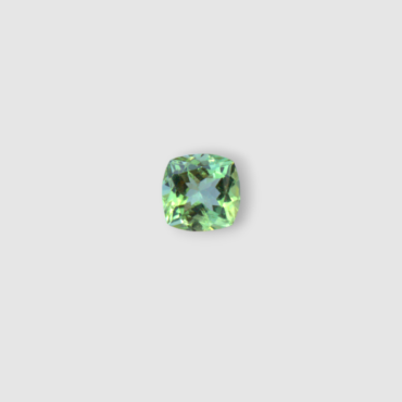 Certified Natural Green Cushion Tourmaline