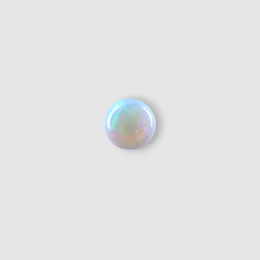 Certified Natural White Cabochon Opal