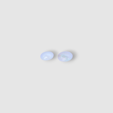 Certified Natural White Cabochon Opal Set