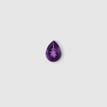 Certified Natural Violet Amethyst Pear