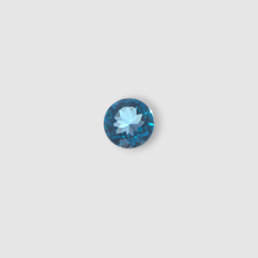 Certified Natural Blue Round Topaz